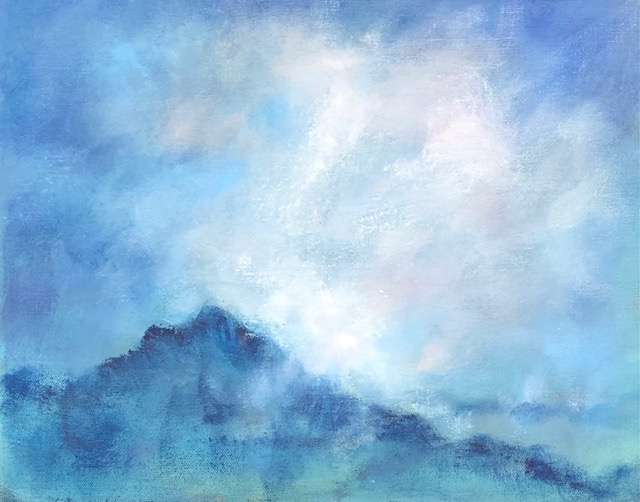 Blue Mountain oil painting Joyce Weinstein fine art