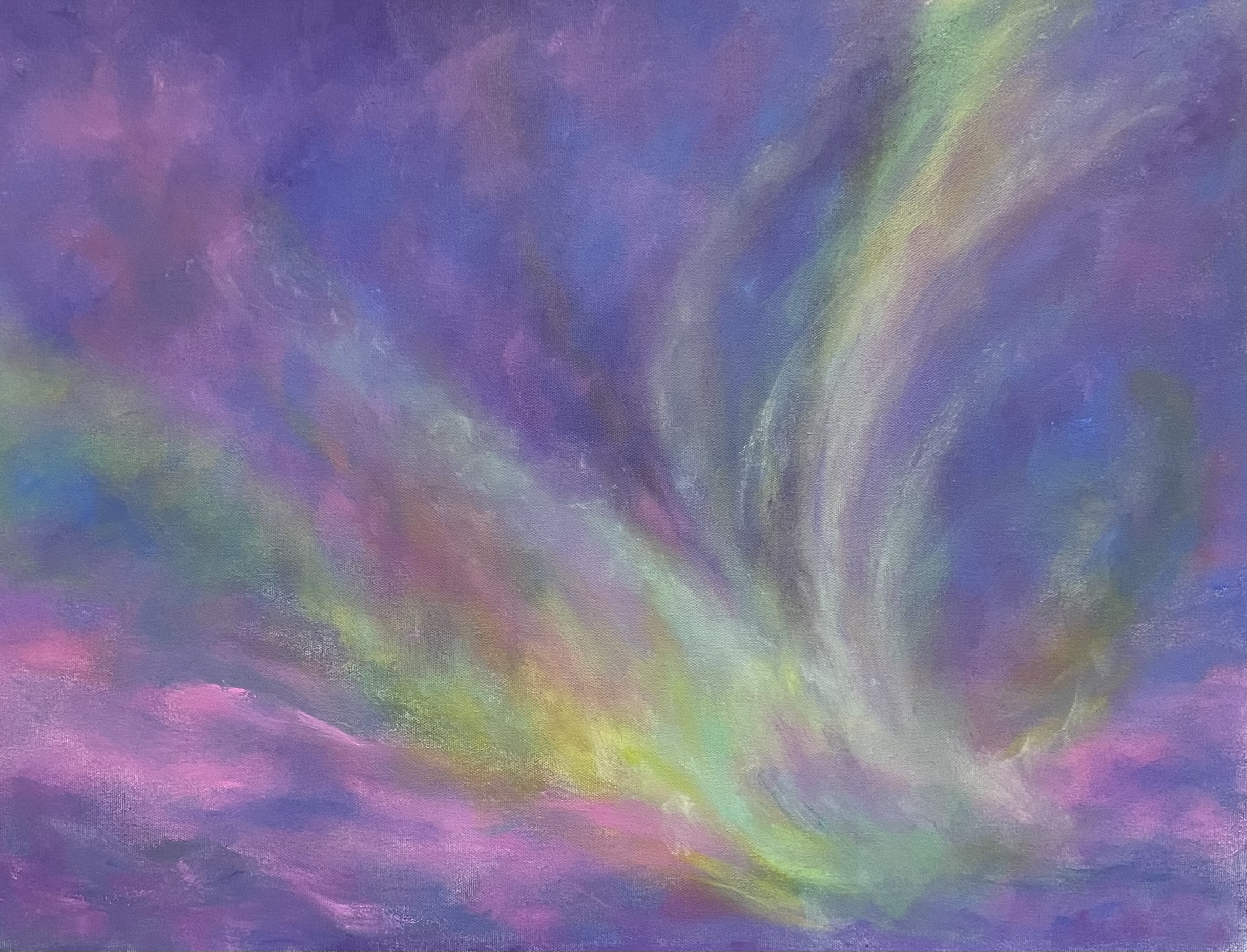 Northern Lights II - oil painting Joyce Weinstein fine art