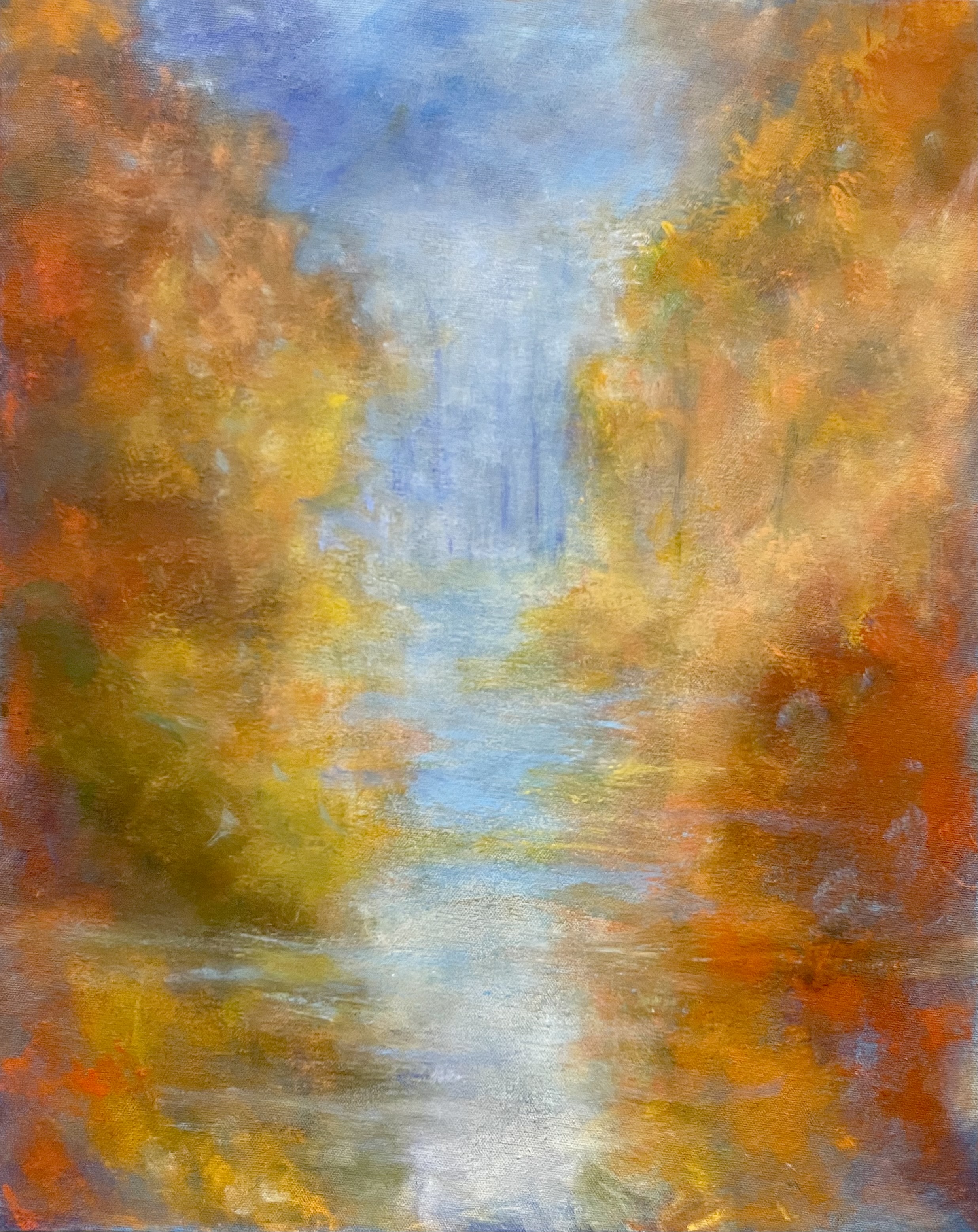 Autumn Reflections oil painting Joyce Weinstein fine Art
