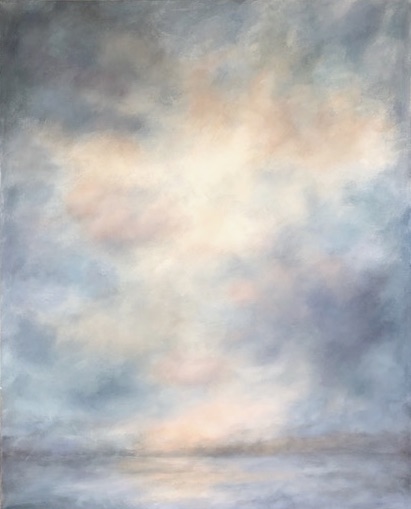 Mist and Trees oil painting Joyce Weinstein fine art
